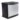 We can see the aluminum-colored front panel of this humidifier, as well as its black bottom, side, and top